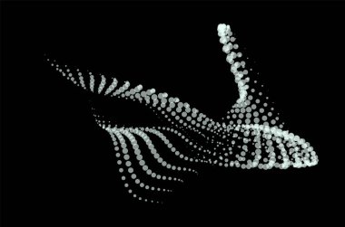 Sunum için matematik akış şablonu. Parçacıkların düzenlilik alanını vurgulayan ışık yayan çizgiler. Sinüzoidal bilim emretti. Büyük bir veri akışı işleniyor. Gizemli sihirli noktalar kayboluyor.