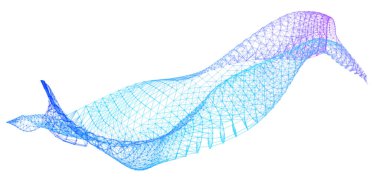 Network lines. Net wave information flow. Scientific paradigm solutions future. Forward vision progress. Big data cells deep development analysis foresight conference background banner. Screen back.