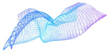 Network lines. Net wave information flow. Scientific paradigm solutions future. Forward vision progress. Big data cells deep development analysis foresight conference background banner. Screen back.