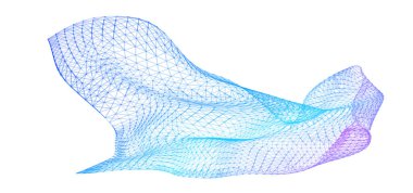 Network lines. Net wave information flow. Scientific paradigm solutions future. Forward vision progress. Big data cells deep development analysis foresight conference background banner. Screen back.