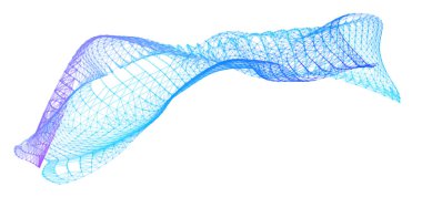 Network lines. Net wave information flow. Scientific paradigm solutions future. Forward vision progress. Big data cells deep development analysis foresight conference background banner. Screen back.