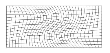 Net flying waving. Texture wave textile. Fabric square cells of sea wind. Vector illustration rolling hills. Flag windy stream flow. Network structure surface checkered background sport lines border.