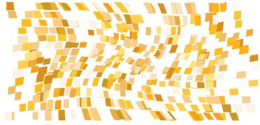 Dağınık kare parçacıkları süsü. Mozaik uçuş rüzgarı. Rüzgâr hücre duvarını yok etti. Uçuş renkli fayanslar akış yönüne doğru akar. Yaprak tek parça halinde düşer. Çarpışan renkli yüzey.