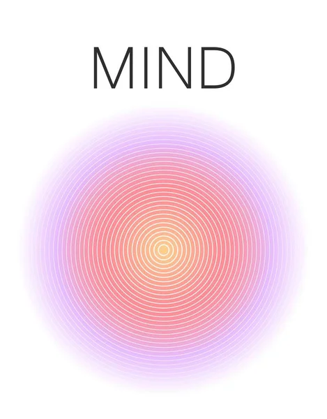 Mind Body Soul Aura Poster Piece Wall Art Aura Energy — Image vectorielle