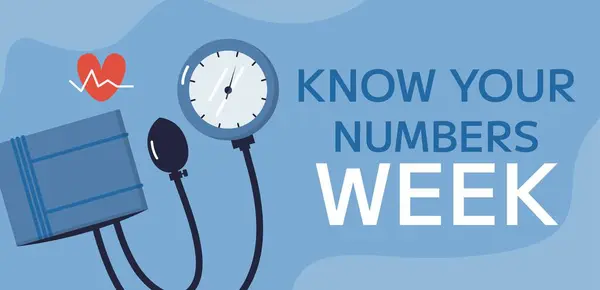 Tansiyon monitörü ve mavi arka plan sağlık farkındalık vektörüyle ilgili 