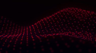 Geleceğin altıgen arka planı. Soyut teknoloji geçmişi. Teknoloji konsepti. Büyük veri. Üç boyutlu. 4k animasyon.