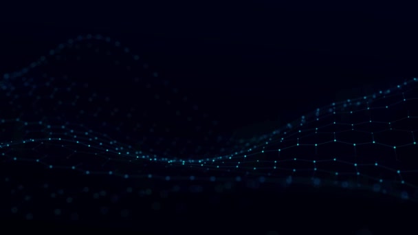 Futuristischer Sechseck Hintergrund Abstrakter Technologischer Hintergrund Technologiekonzept Big Data Animation — Stockvideo