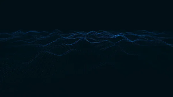 Abstract Futuristic Background Big Data Visualization Network Connection Data Transfer — Stockvector
