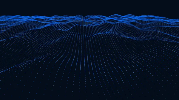 Abstract Futuristic Background Big Data Visualization Network Connection Data Transfer — Stock vektor