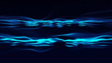 Veri sıralaması. Soyut dijital arkaplan. Büyük veri görselleştirmesi. Teknoloji çizimi. 3d oluşturma