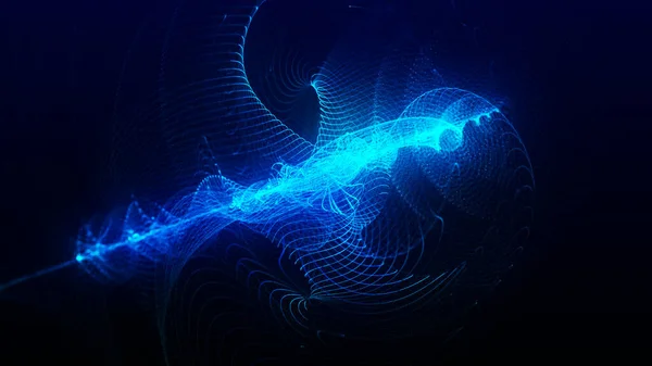 Информация Потоке Данных Концепция Цифровой Коммуникации Цифровой Поток Данных Синий — стоковое фото