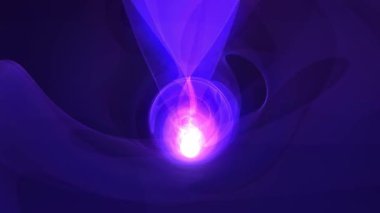 Veri akışı bilgisi. Dijital iletişim kavramı. Dijital veri akışı. Mavi fütürist akış. 3 boyutlu görüntüleme. 4K Yüksek