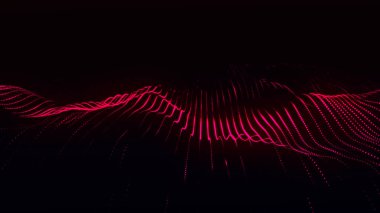 Soyut dijital arkaplan. Veri akışı bilgisi. Dijital iletişim kavramı. Büyük veri görselleştirmesi. 3B görüntüleme.