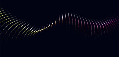 Abstract futuristic background. Big data visualization. Network connection. Data transfer. Vector illustration. 3d rendering.