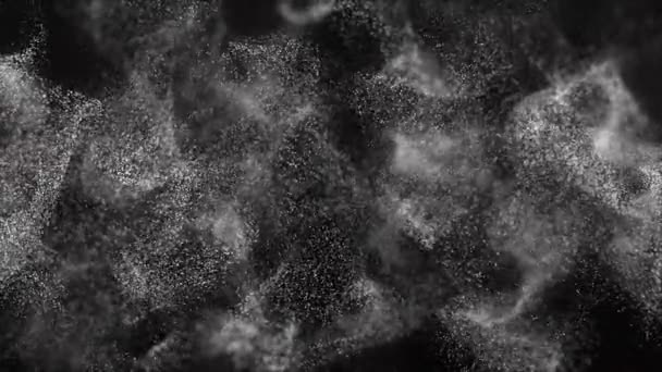 Динамічна Хвиля Яскравих Частинок Цифрові Технології Фону Візуалізація Анімація — стокове відео