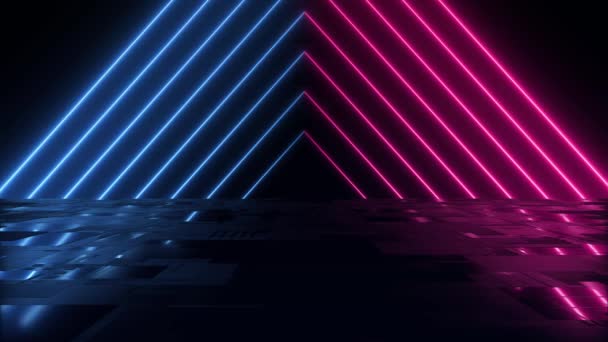 Abstract Colorful Background Bright Rays Glowing Lines Abstract Tech Futuristic — 图库视频影像