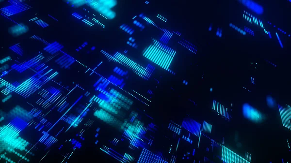 Abstract digital background. Science background. Technological background. Matrix. Binary Code 3d rendering