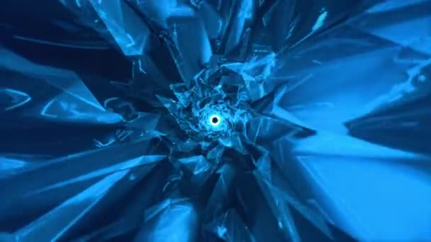 Барвистий Тунельний Фон Анотація Кругового Тунелю Вихровий Тунель Хробак Абстрактний — стокове відео