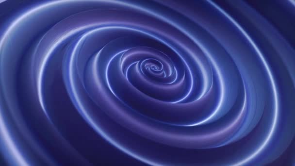Spirală Metalică Apă Mătase Iluzie Optică Concentrică Punct Abstract Undă — Videoclip de stoc