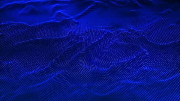 Technology Background Abstract Digital Wave Particles Futuristic Point Wave Rendering — Stockfoto