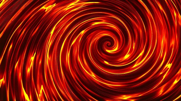 Abstract background with connecting dots. Abstract point digital wave of particles. The whirlpool of bright flames. Liquid vortex. Whirlpool. 3d