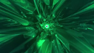 Renkli Tünel Arkaplanı. Soyut dairesel tünel. Girdap tüneli. Solucan deliği. Noktaları ve çizgileri birleştiren soyut bir arkaplan. 3 boyutlu görüntüleme. 4k animasyon.