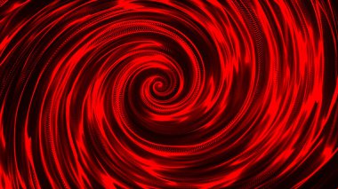 Abstract background with connecting dots. Abstract point digital wave of particles. The whirlpool of bright flames. Liquid vortex. Whirlpool. 3d