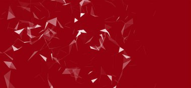 Teknoloji geçmişi. Soyut dijital kombinasyon noktaları ve çizgiler. Büyük veri görselleştirmesi. Ağ bağlantısı yapısı. Pleksus etkisi. 3 boyutlu geniş ekran. Vektör illüstrasyonu.