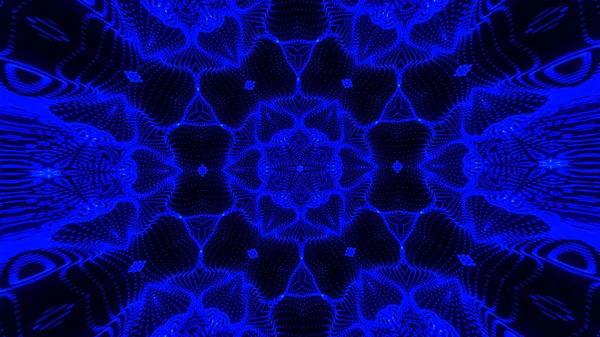 Kaleidoskop Abstrak Dengan Pola Geometris Desain Latar Belakang Kaleidoscopic Latar — Stok Foto