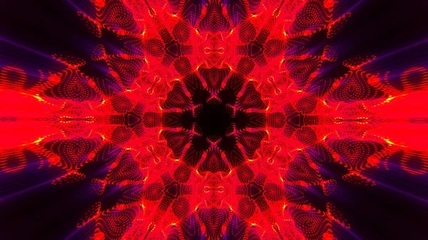 Abstraktní Kaleidoskop Geometrickým Vzorem Kaleidoskopický Návrh Pozadí Laserová Světla Kaleida — Stock fotografie