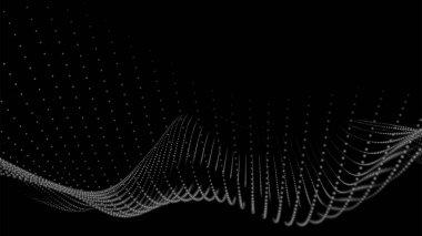 Abstract futuristic background. Big data visualization. Network connection. Data transfer. Vector illustration. 3d rendering.