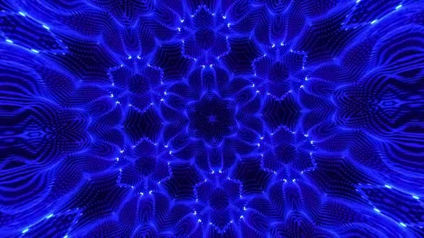 Abstracte Caleidoscoop Met Geometrisch Patroon Kaleidoscopische Achtergrond Ontwerp Hypnotische Achtergrond — Stockvideo