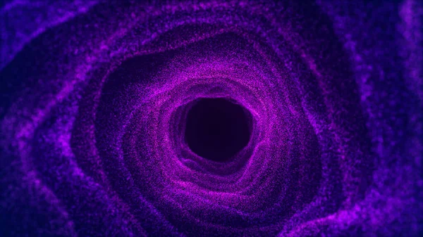 Красочный Фон Туннеля Абстрактный Цифровой Фон Большая Визуализация Данных Информация — стоковое фото