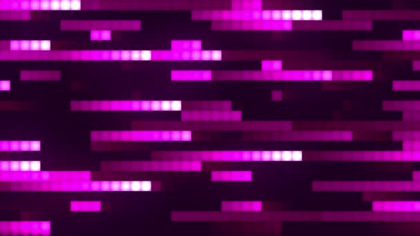 Анимированный Горизонтально Линии Фона Перемещение Горизонтально Светящихся Красочных Линий Абстрактный — стоковое видео