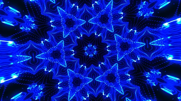 Kaleidoskop Abstrak Dengan Pola Geometris Desain Latar Belakang Kaleidoscopic Latar — Stok Foto