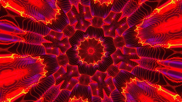 Abstract Kaleidoscope Geometric Pattern Kaleidoscopic Background Design Laser Lights Kaleida — Stock Photo, Image