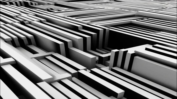 Abstract Zwart Wit Eenvoudig Geometrisch Naadloos Patroon Siergeometrie Stof Ontwerp — Stockfoto