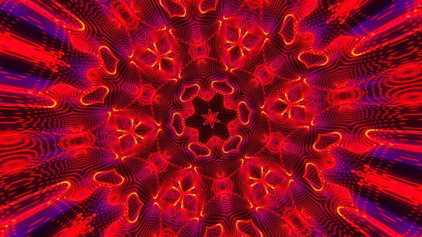 Kaleidoskop Abstrak Dengan Pola Geometris Desain Latar Belakang Kaleidoscopic Laser — Stok Foto