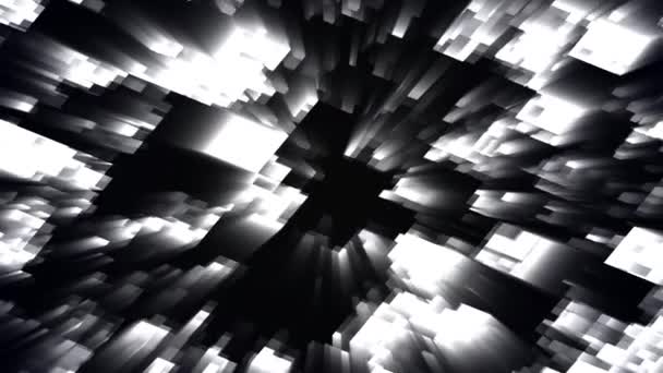 추상적 솔기없는 모자이크 추상적 기술의 컴퓨터는 이미지를 만들어 냈습니다 Fractal — 비디오