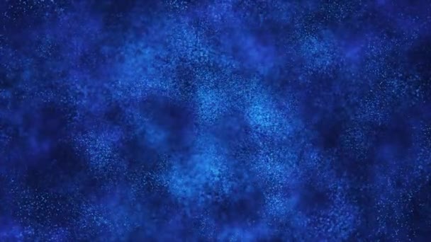 Welle Von Teilchen Futuristisches Punktemuster Auf Dunklem Hintergrund Digitaler Big — Stockvideo