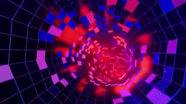 화려한 구조를 빛으로 공간을 만드는 복잡성을 Sci 3D는 이음새가 배경을 — 비디오