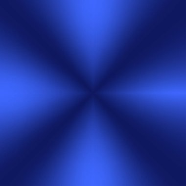 Mavi eğimli arka plan. Işık gerçekçi, parlak metalik boş mavi eğimli şablon. Duvar kağıdı, arkaplan, ambalaj, kumaş için tasarım. Basit vektör mavi gradyan ağ