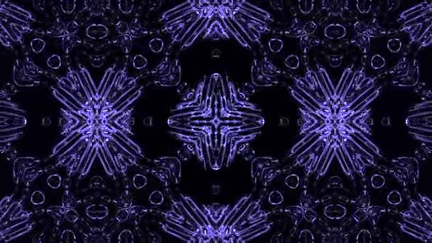 Abstraktní Kaleidoskop Geometrickým Obrazcem Kaleidoskopický Návrh Pozadí Hypnotické Pozadí Barevná — Stock video
