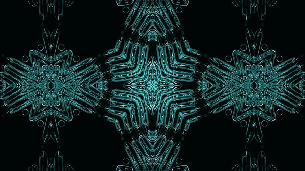 Geometrik desenli soyut kaleydoskop. Kaleydoskopik arka plan tasarımı. Hipnotize edici bir geçmiş. Parlak desenli renkli soyut kaleydoskop animasyonu. Mücevher cazibesi soyut şekiller. Mücevher arka planı. 3d oluşturma.