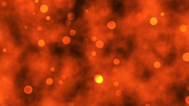 Uçan parlak, titreşen parçacıklar. Soyut teknoloji geçmişi. Dijital teknoloji geçmişi. Parıldayan parlak parçacıklar uzayda uçuyor