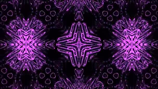 Abstraktní Kaleidoskop Geometrickým Obrazcem Kaleidoskopický Návrh Pozadí Hypnotické Pozadí Barevná — Stock video