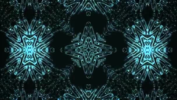 Abstraktes Kaleidoskop Mit Geometrischem Muster Kaleidoskopisches Hintergrunddesign Hypnotischer Hintergrund Bunte — Stockvideo