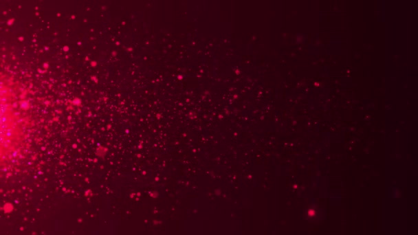 Динамічна Хвиля Яскравих Частинок Цифрові Технології Фону Іскристі Яскраві Частинки — стокове відео