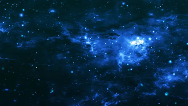 Uzay arkaplanı. Galaksi ve nebula simülasyonuyla uzayda uçmak. Çarpıcı bir galaksi. Yıldızlı ve nebulalı gece gökyüzü. 3B görüntüleme