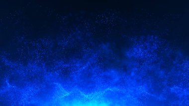 Soyut teknoloji geçmişi. Büyük veri dijital kodu. Fütürist noktalar arka planı. 3d